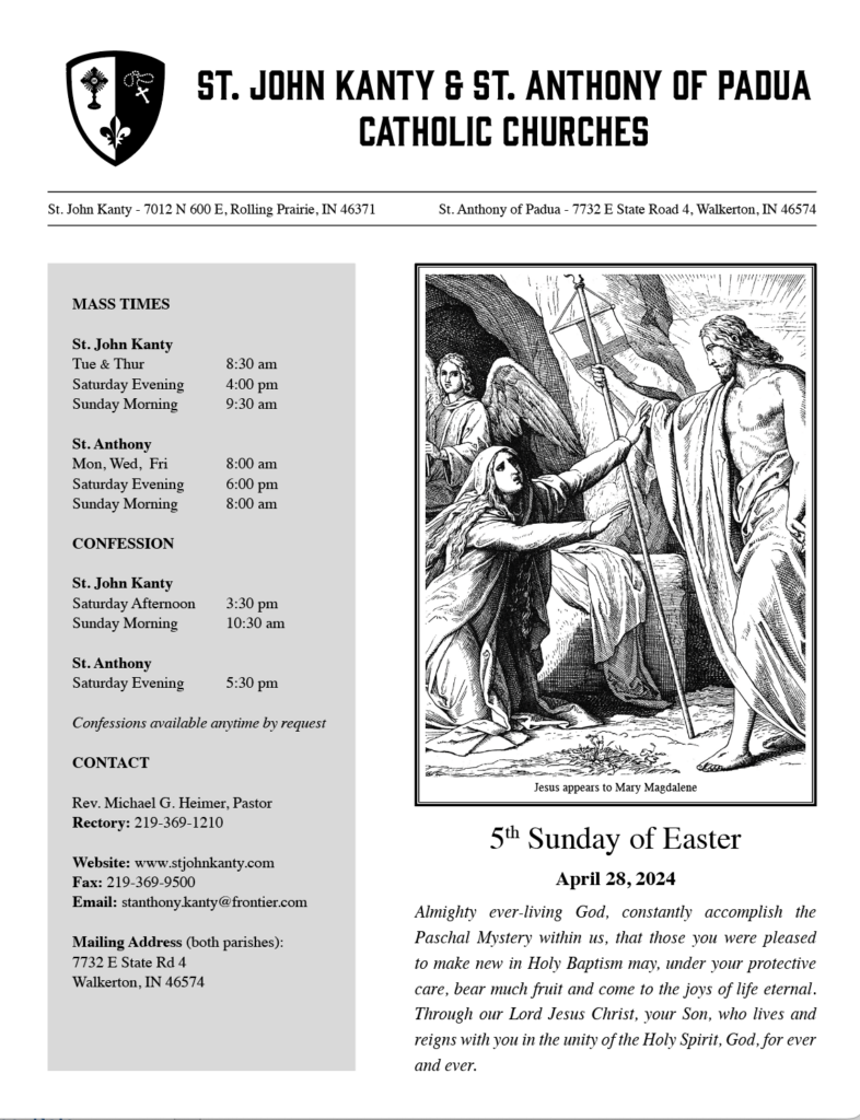 2024 - 5th Sunday of Easter